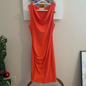 Michael Kors Orange Side Zip Dress XS